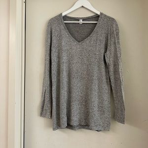 BP V Neck Soft Grey Pullover